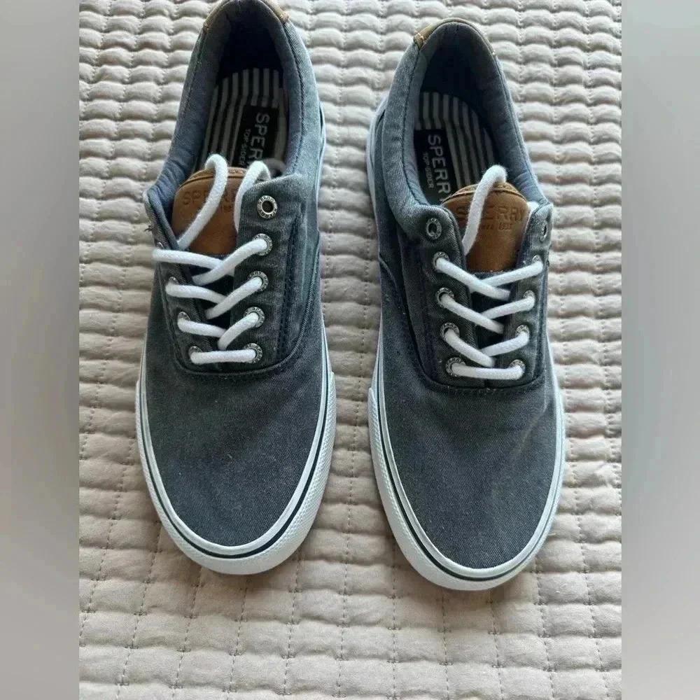 Sperry Striper II CVO Deck Sneakers, Men's Size 9 1/2, Gray (STS22044) - Picture 9 of 13